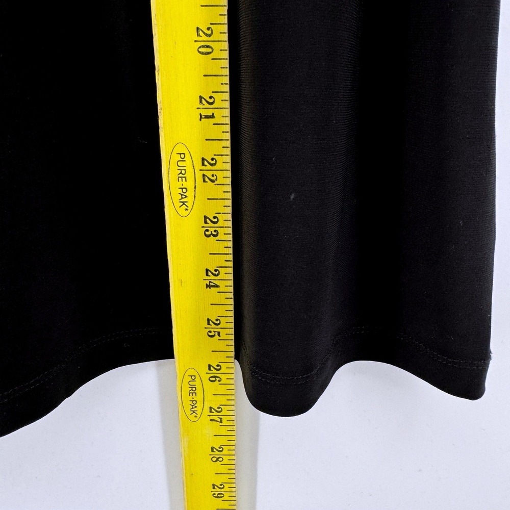 Anne Klein Womens Medium Black Sleeveless Zip Front Utility Pocket Shirt Top - Picture 5 of 5